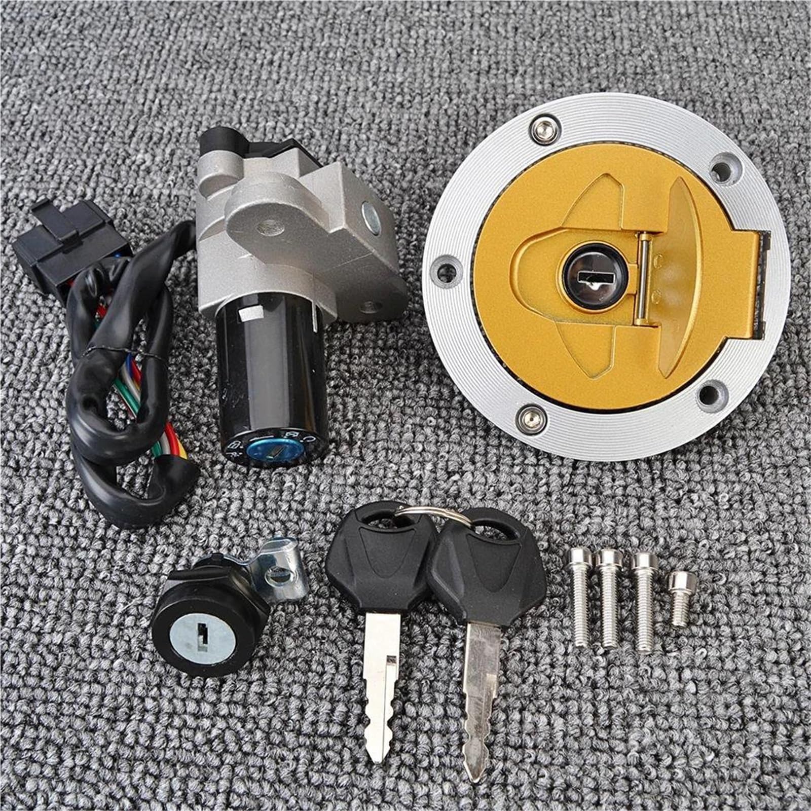 Kit de cerradura de tapa de tanque e interruptor de encendido de alta precisión para Ducati 7