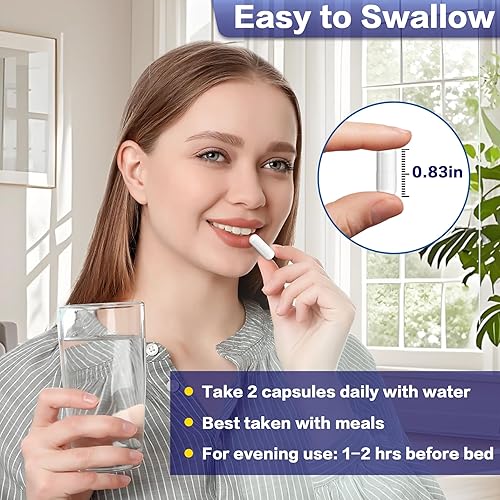 Miniatura 6 de Suplemento de complejo de magnesio 10 en 1 | Glicinato de magnesio de alta absorción, citrato, malato, taurato, óxido, carbonato y más | Apoya el