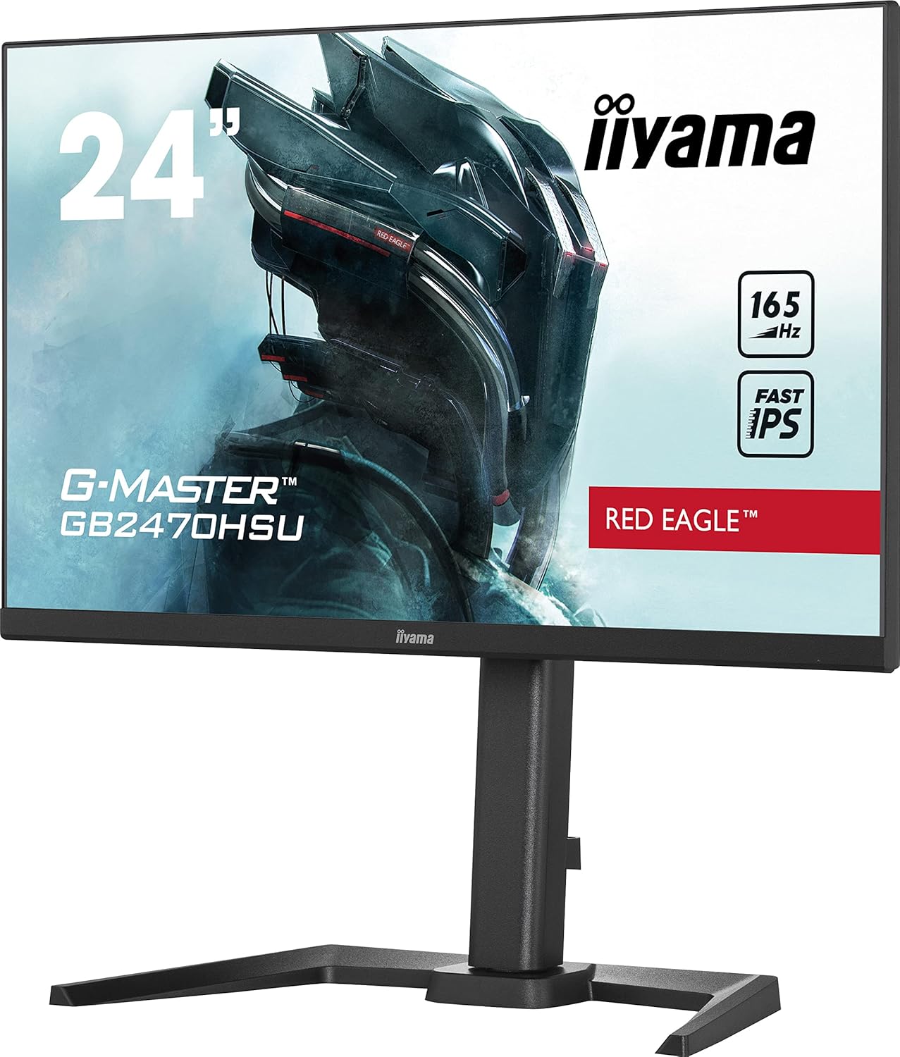 iiyama GB2470HSU-B5 24″ Fast IPS Gaming, G-Master Red Eagle, FreeSync Premium, 1920×1080, 165Hz, 250cd/m², 1100:1, HDMI, DisplayPort, 0,8ms (MPRT), Altavoces, USB-HUB (2×2.0), Black Tuner 8