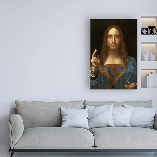 Miniatura 3 de Trademark Fine Art, 16x24 Salvator Mundi por Leonardo Da Vinc