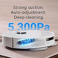 Vista 6 de DREAME L10s Ultra Robot, combo de aspiradora y fregona, limpieza y secado automáticos, base auto-llenable y auto-vaciable para 60 días de limpieza