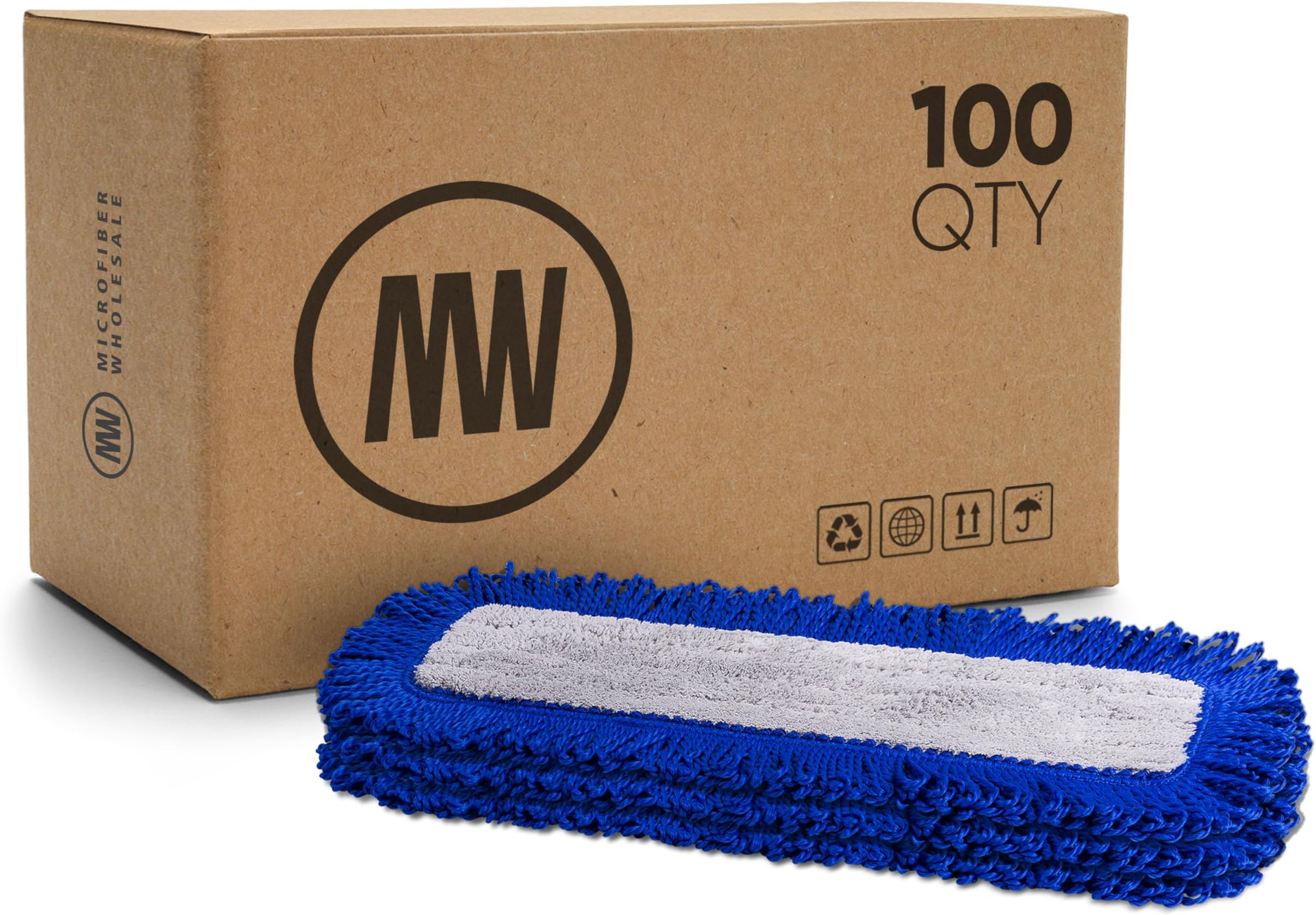 18" Mojave Microfiber Dust Mop Pads (Pack of 2) - Replacement Head & Refill for Microfiber Mops, Reusable & Machine Washable, Use for: House, Commercial, Industrial - Microfiber Wholesale
