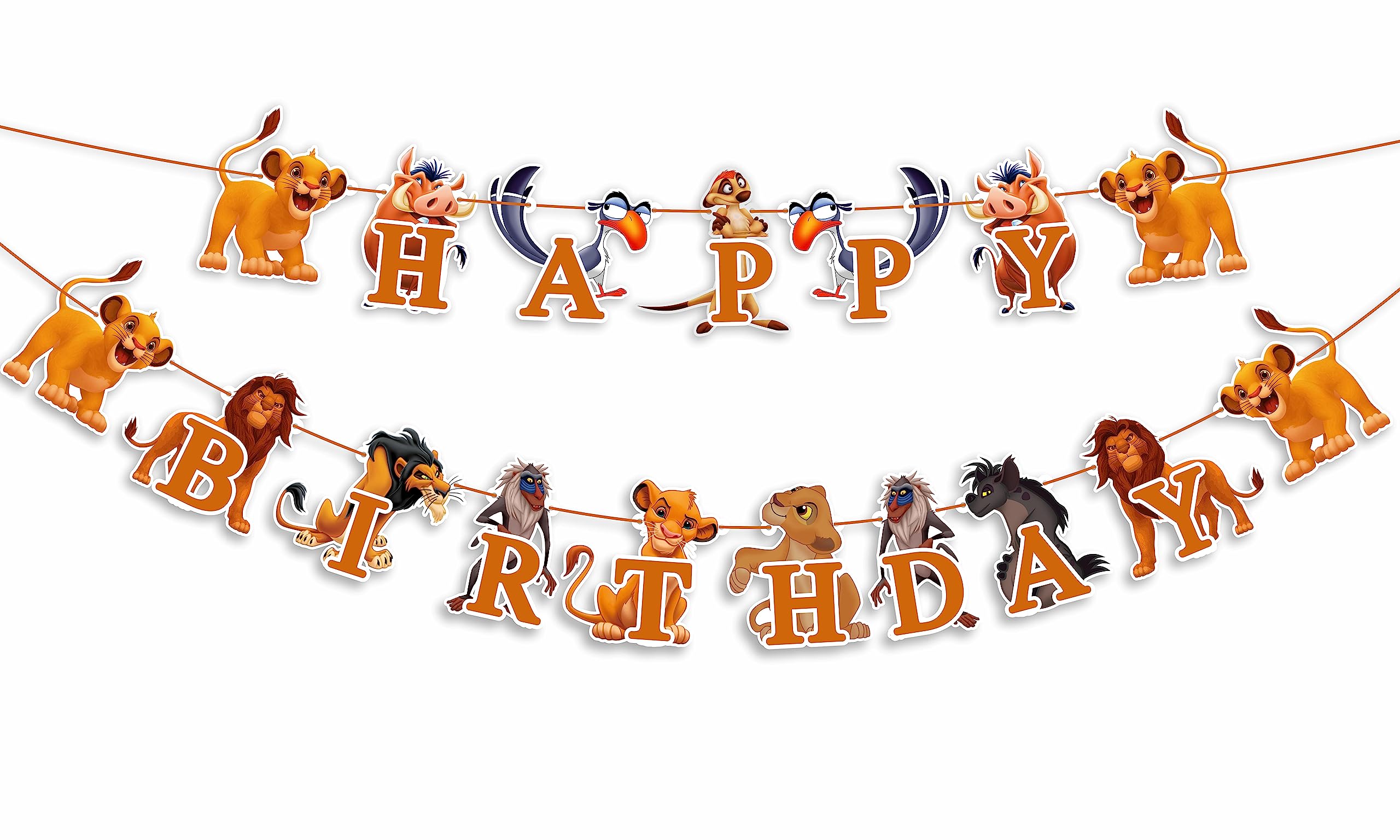 Seyal® The Lion Kng Happy Birthday Banner