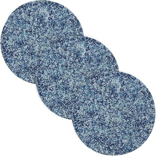 Salvamanteles de mármol abstracto con patrón texturizado para ollas y sartenes calientes de 15 pulgadas, tejido de hilo de algodón, almohadillas