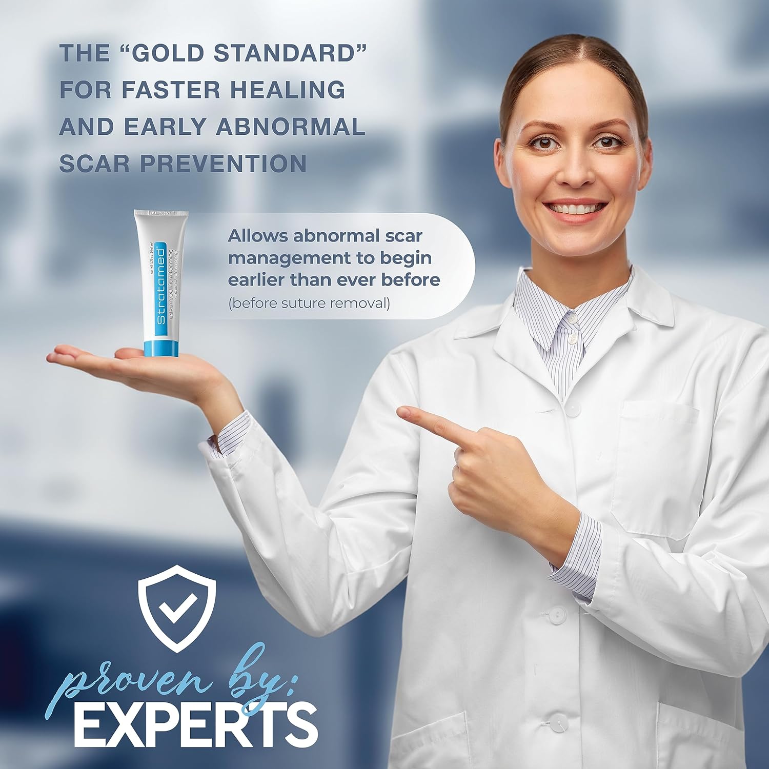 Stratamed Advanced Film-Forming Wound Dressing | Forms a Flexible Protective Layer Over Open Wounds & Damaged Skin | for Faster Healing and Early Abnormal Scar Management | 20g (0.7oz) : Health & Household