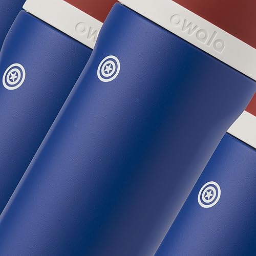 Miniatura 5 de Owala Marvel FreeSip - Botella de agua aislada de acero inoxidable con popote para deportes y viajes, botella de agua deportiva sin BPA, 24 onzas