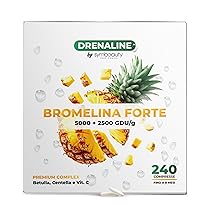 Symbeauty Bromelina Forte 240 Cpr (8 mesi) Drenaline 2500+5000 GDU | Betulla, Centella, Vitamina C | Vegano – Made in Italy