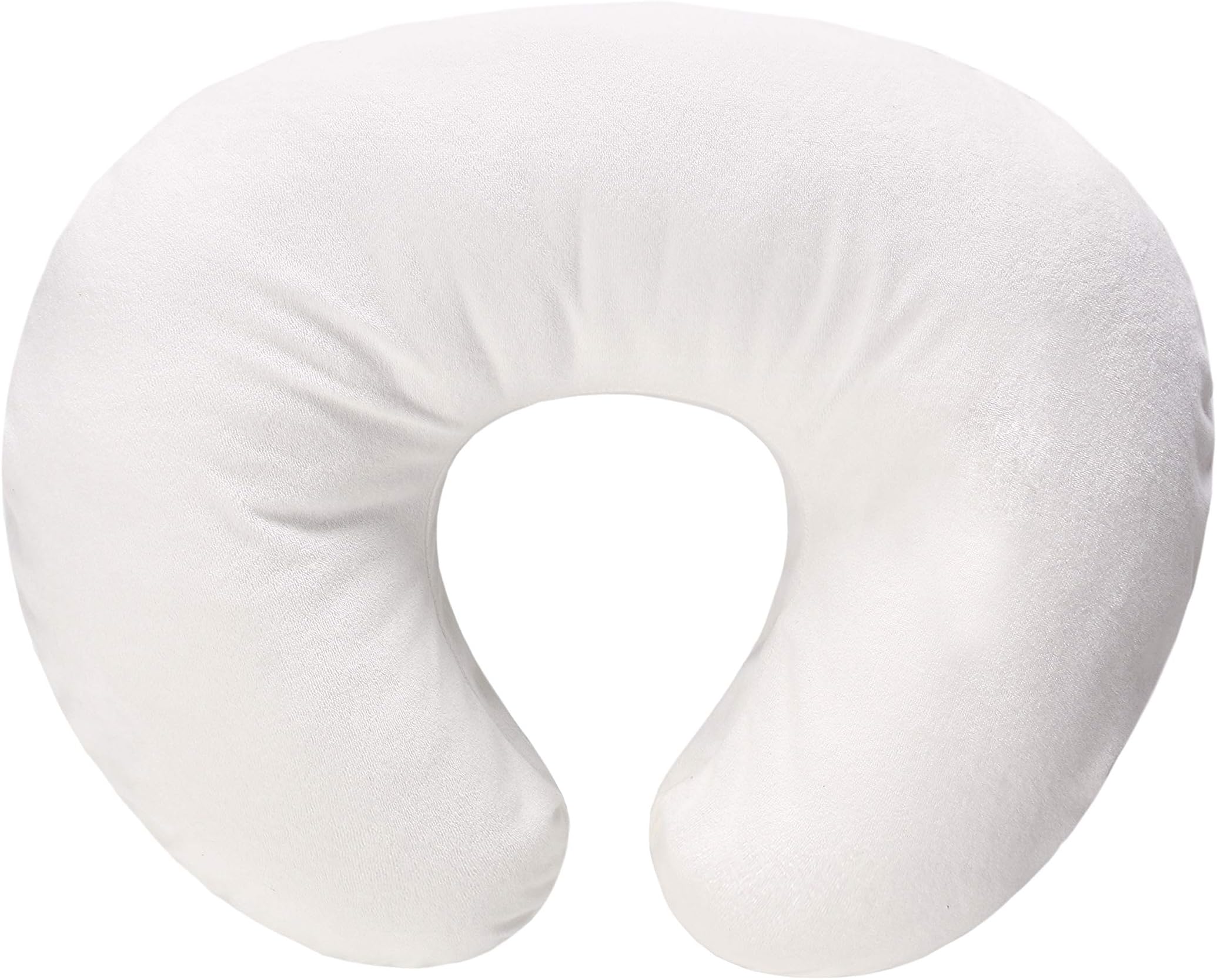 Nursing Pillow Cover, Pillow Slipcover, Waterproof Breastfeeding Pillow Protective Cover for Mom,Newborn Infant Soft Cotton Feeding Cushion Case for Boys and Girls(White)