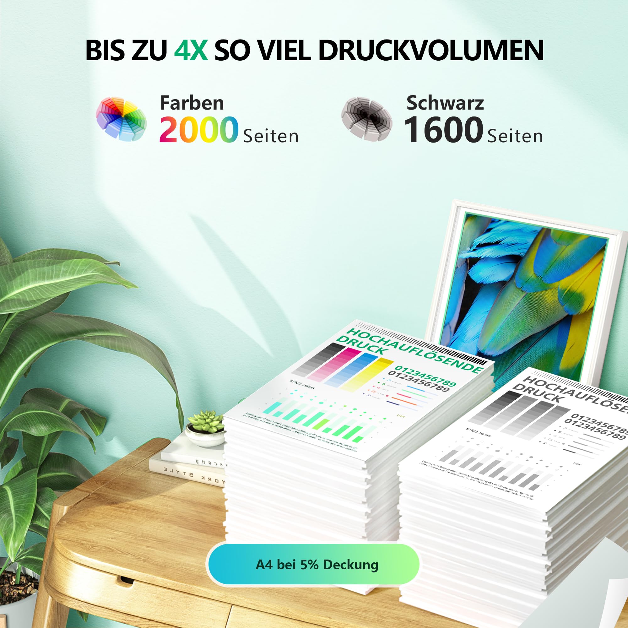 963XL Multipack Patronen Kompatibel für HP 963XL 963 Druckerpatronen Kompatibel für HP officejet Pro 9010 9012,9020 9022 9014 9015 9016 9018 (4er-Pack) - 3