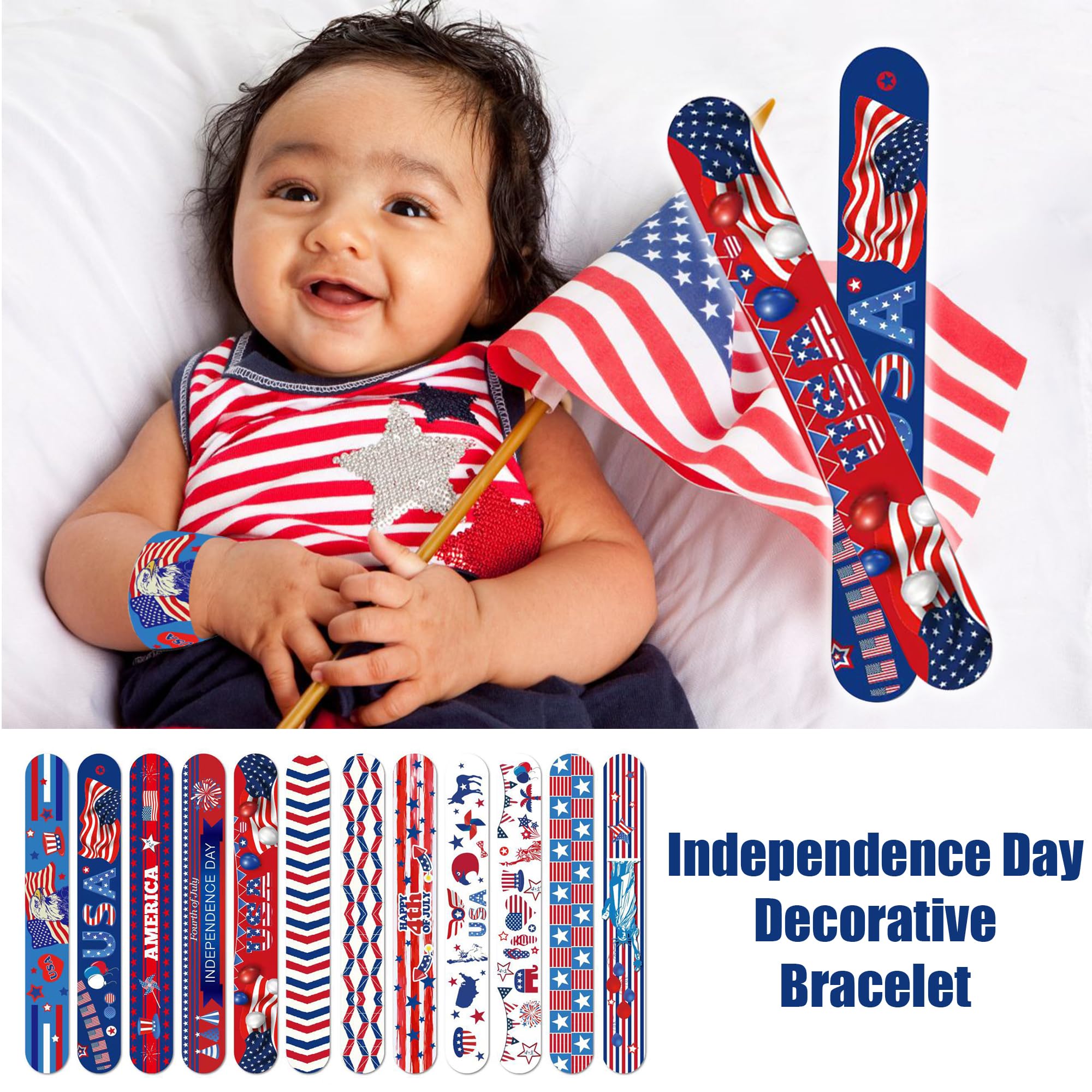 Fourth Of July Bracelets Kolewo4ever 144 Pieces 4th Of July