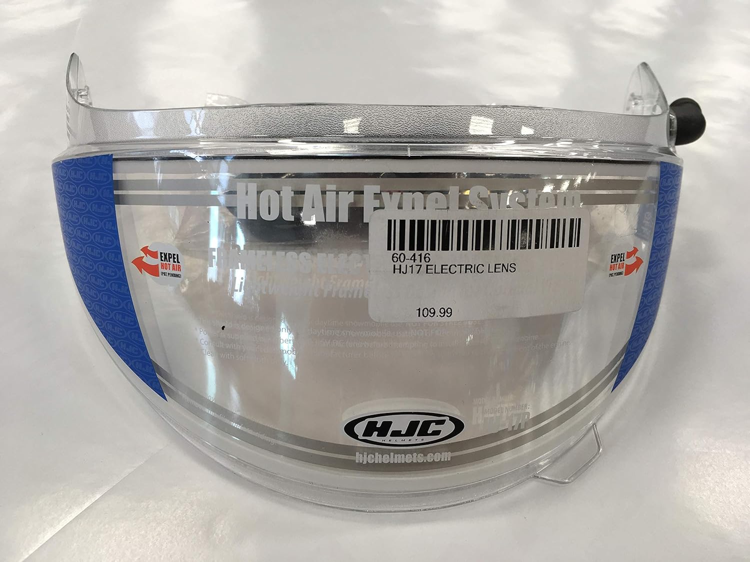 HJC Helmets HJ-17 Snowmobile Frameless Electric Snow Shield with Cord Fits - One size