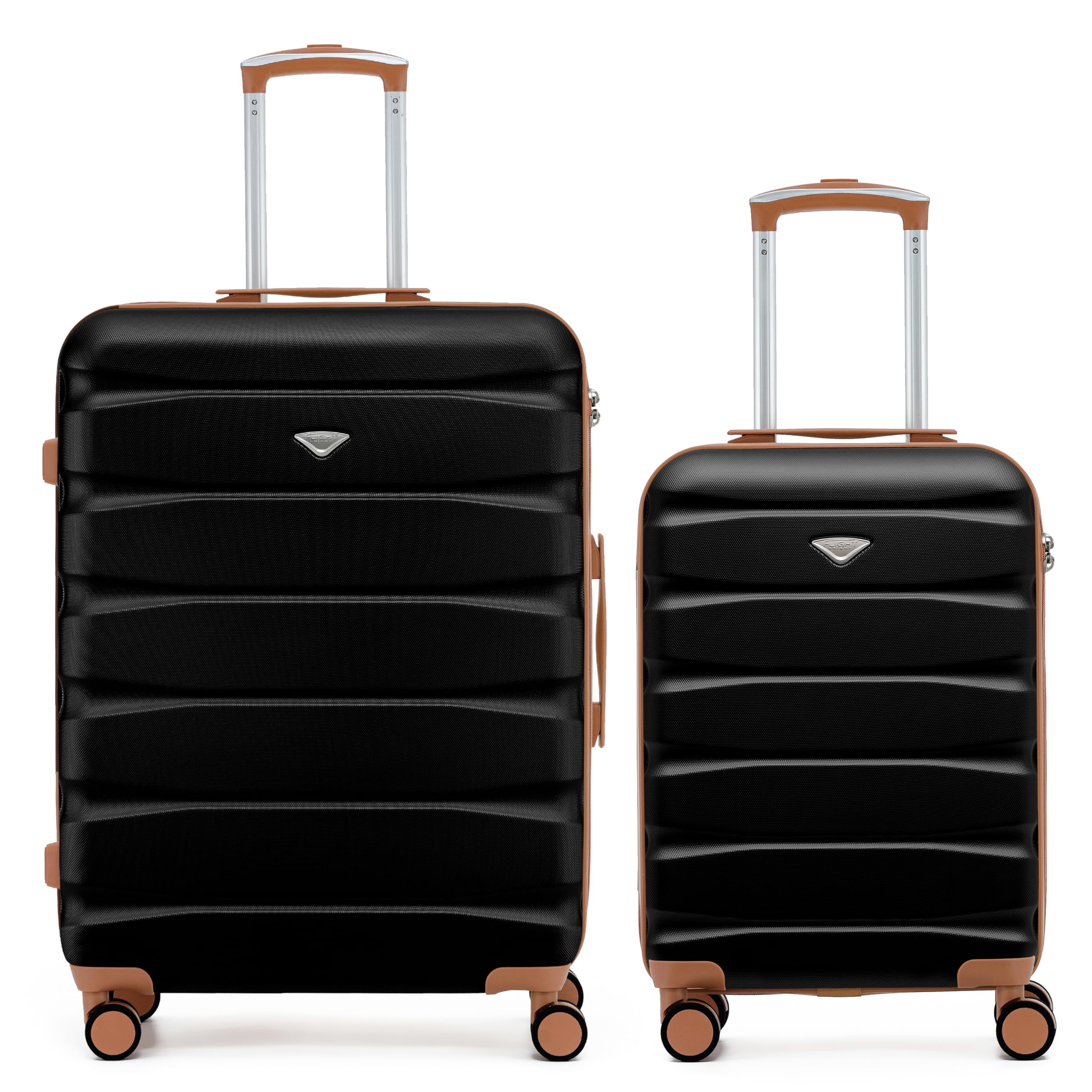 Flight Knight Underseat Cabin Suitcase 45x36x20cm | Free Hand Luggage for EasyJet & Wizz Air | Lightweight ABS Hard Shell with 8 Silent-Glide Spinner Wheels | Max Space Travel Bag — view 3