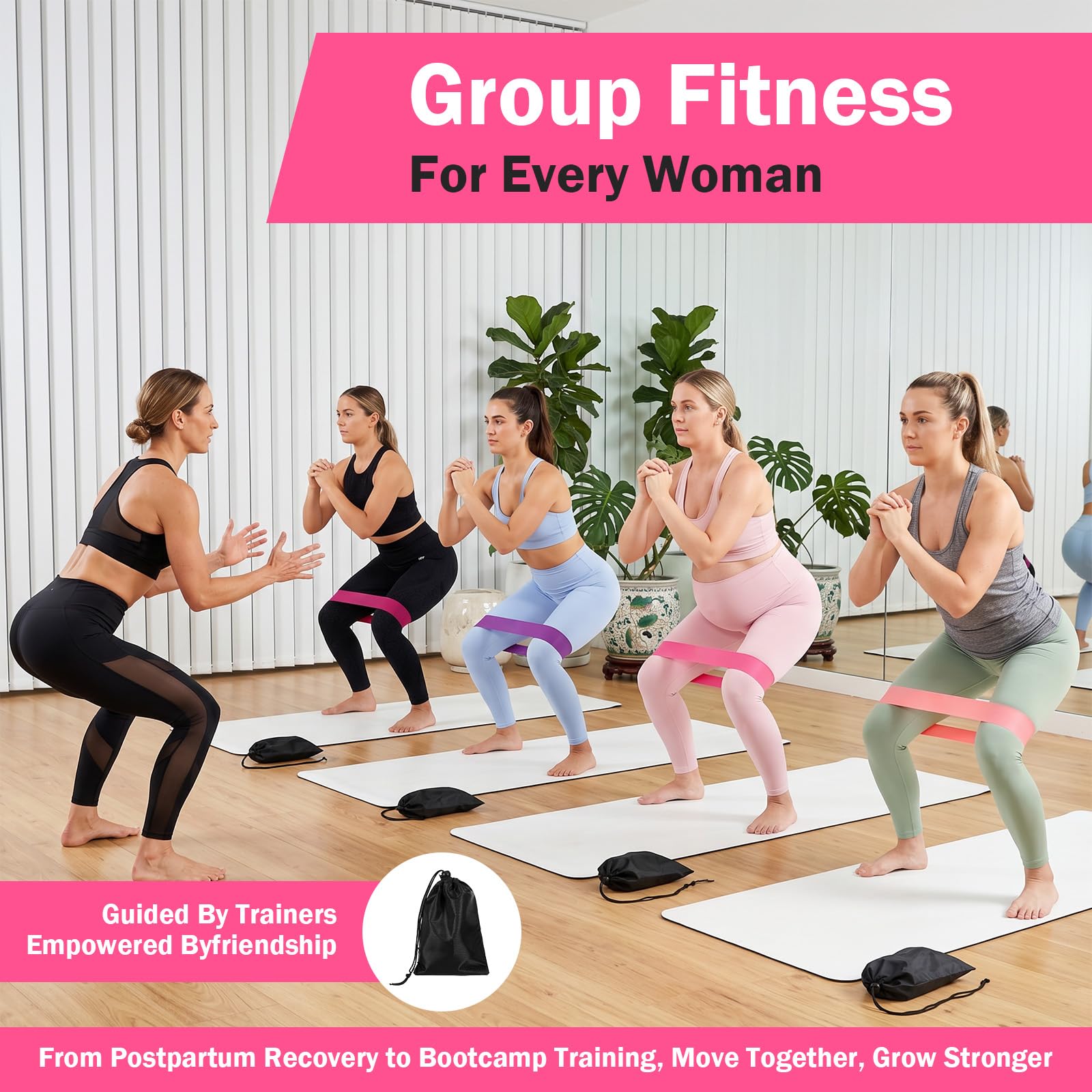 40 pezzi/8 set di fasce di resistenza, fasce di resistenza per allenamento per fitness di gruppo, scuole e palestre, 5 livelli di lattice naturale, fasce di resistenza per yoga, pilates, recupero