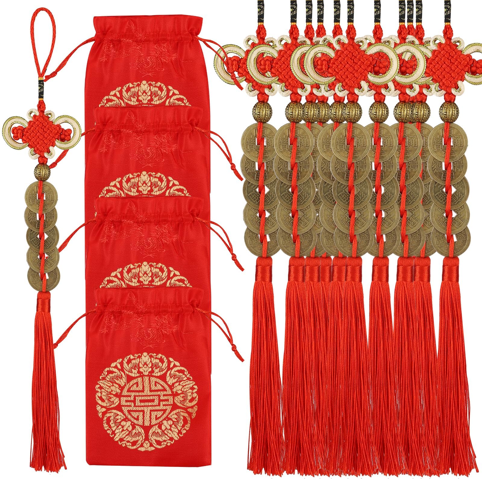 Monnaies Chinoises Feng Shui contre les Mauvaises Énergies de la Maison