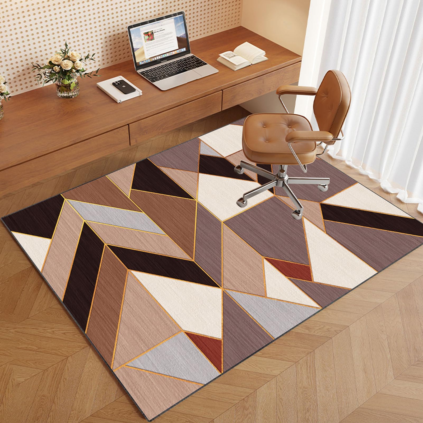 Tapis de chaise de jeu antidérapant pour protéger les parquets