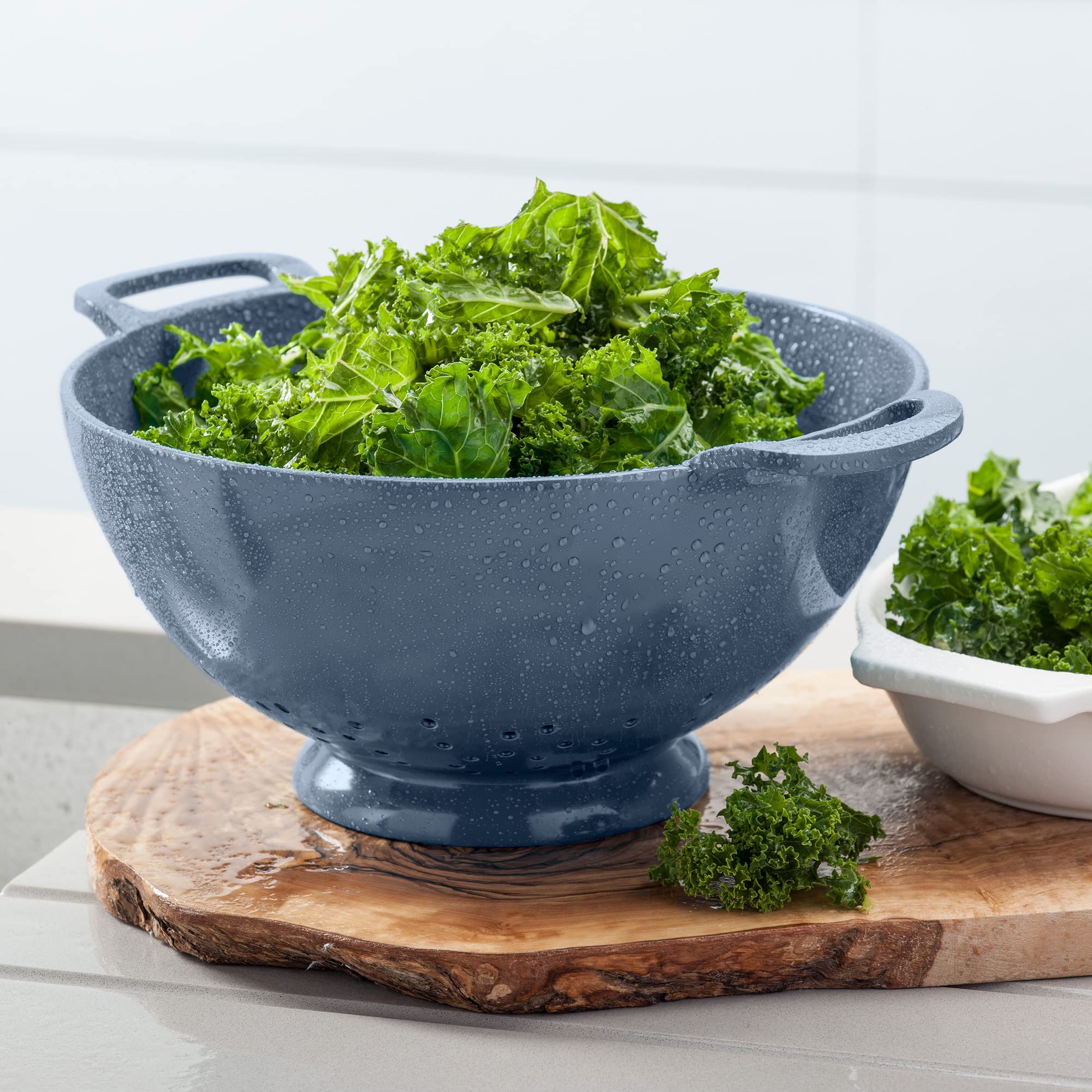 Zeal Melamine Colander/Strainer (24cm) Provence Blue - Image 2
