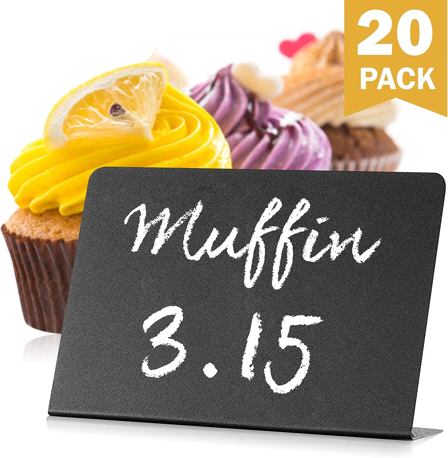 Buy Mini Chalkboard Signs for Food 20 Pack - Small Chalkboard ...