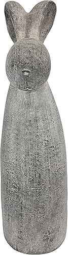 Miniatura 2 de Design Toscano FU83242 Big Burley Bunny Stan The Rabbit Garden Statue, acabado de piedra gris