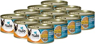 Grain-Free Real Shreds with Flakes Wet Canned Cat & Kitten Food, Chicken, Tuna, and Salmon in Broth, 2.8 Ounce, 12 Cans