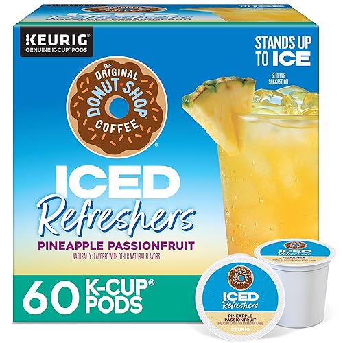 The Original Donut Shop Iced Refreshers, Pineapple Passionfruit Flavor, Keurig
