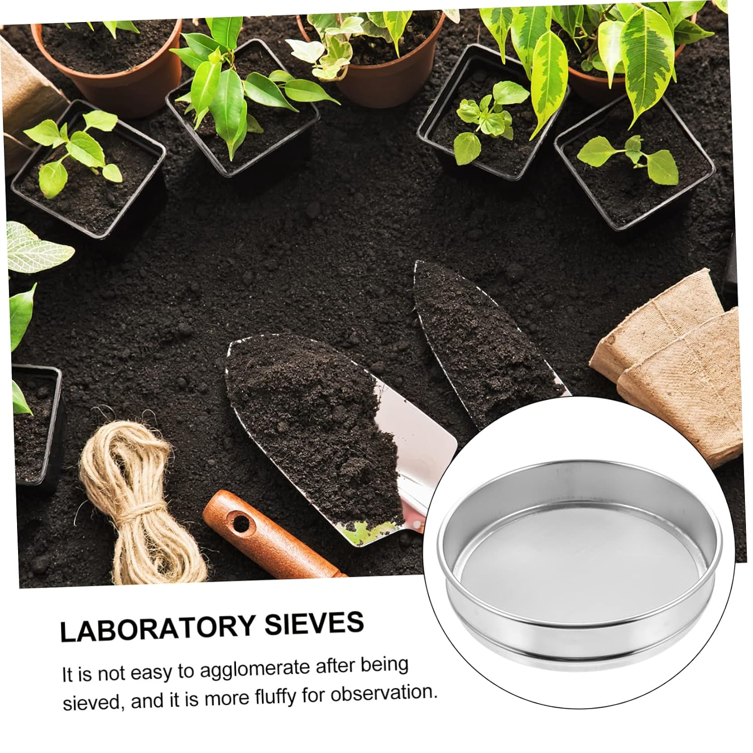 Lab Sieves Set Dividing Sieve Stainless Steel Mesh Strainer Soil Sample Filter