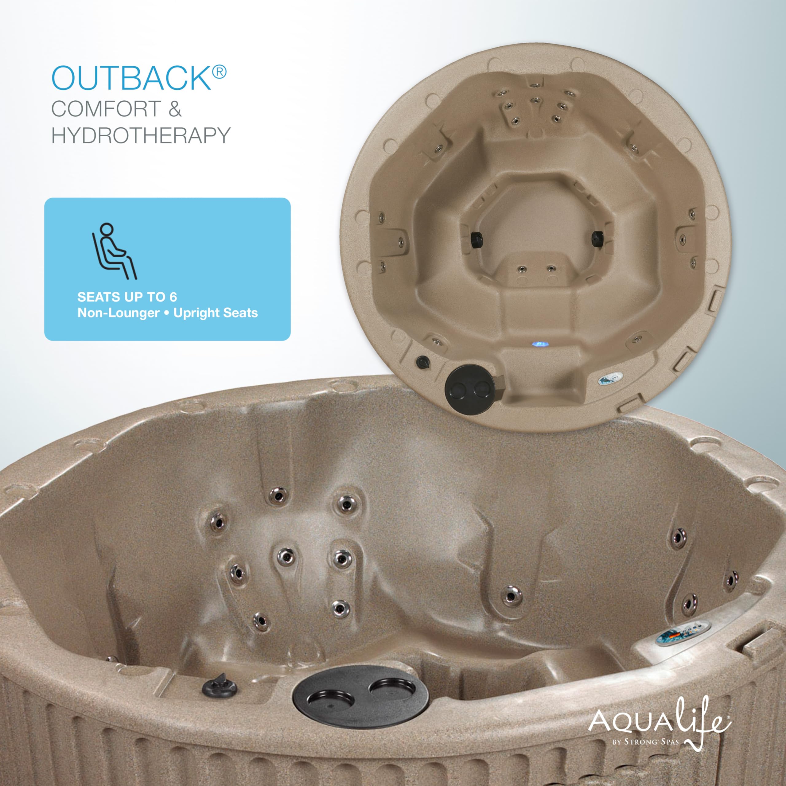 Amazon.co.jp: Essential Hot Tubs 20-Jet Arbor ホットタブ、シート5