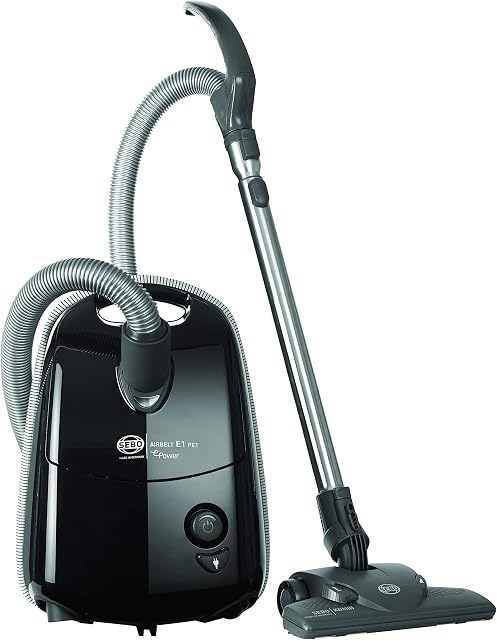 SEBO 92620GB Airbelt E1 Pet +Boost ePower, Black
