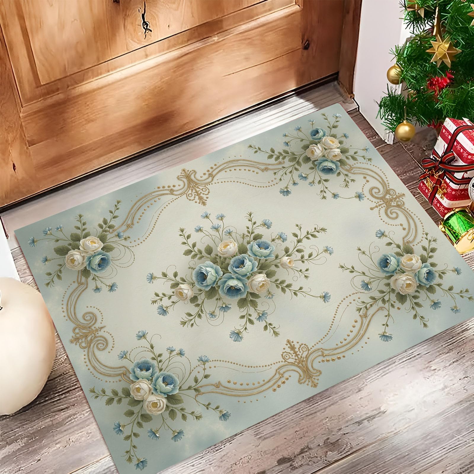 Tapis de sol absorbant antidérapant lavable de 40x60cm pour entrée propre et sèche