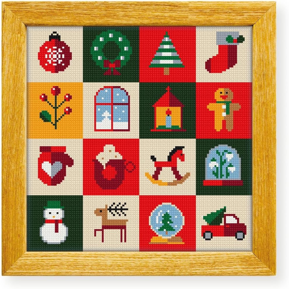 Awesome Pattern Studio Christmas Collection DS2036, Diamond Painting Kit, Diamond Art Kits for Adults, Full Drill 5D Diamond Dots Kits. All Items Included.
