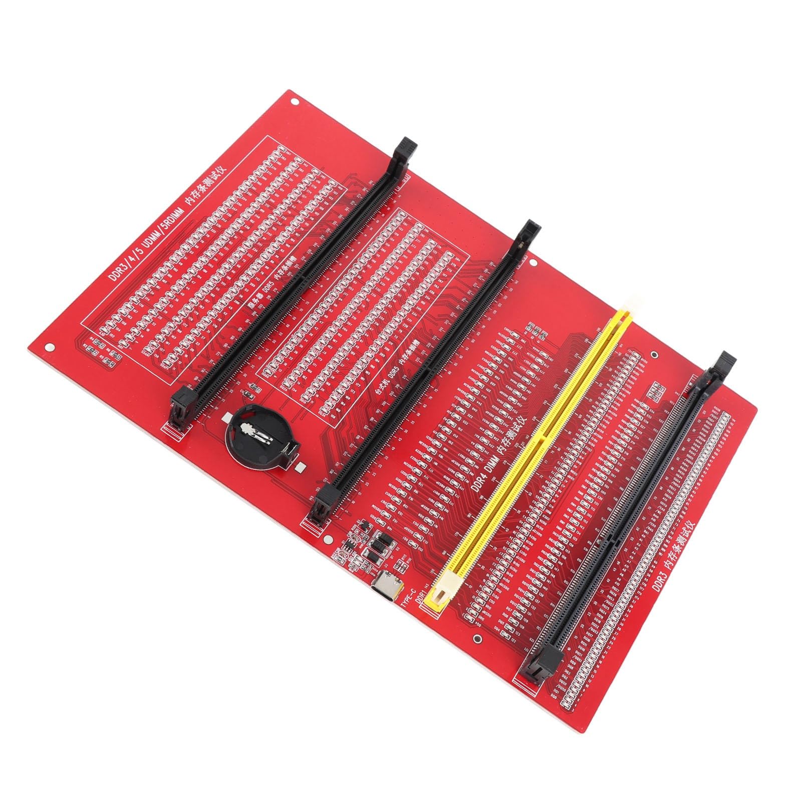 Hidyliu Scheda Tester Multifunzionale per Analizzatore Diagnostico di Memoria RAM per Desktop DDR3 DDR4 DDR5 - Indicatore Luminoso 1 unità