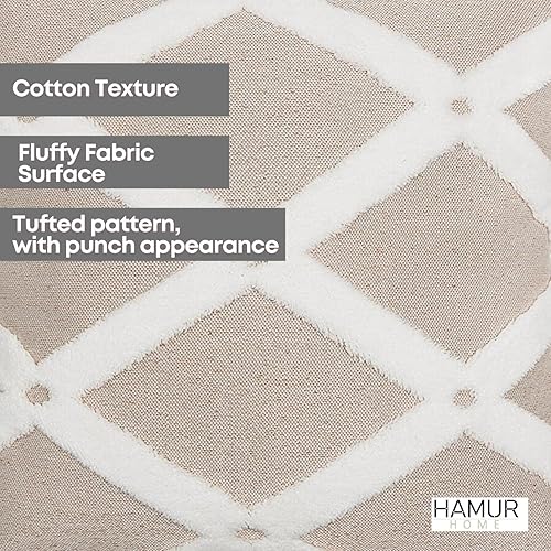 Miniatura 10 de HAMUR - Juego de 2 fundas de almohada decorativas de 22 x 22 pulgadas, suaves, duraderas y suaves, de lana sintética para sofá, cama, sofá y sala de