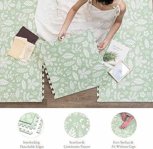 Miniatura 7 de PopsyKosy Tapete de juego de piso premium para bebé - Tapete de espuma grueso y acolchado de 0.5 pulgadas para sala de juegos, no tóxico, sin olor -