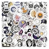Aesthetic Astrology Stickers 62 Pack Vintage Celestial Vinyl Decals for Laptop, Water Bottle, Scrapbook, Luggage, Phone, Notebook - Astrology, Cosmic, Mystic Sticker for Teens & Adults