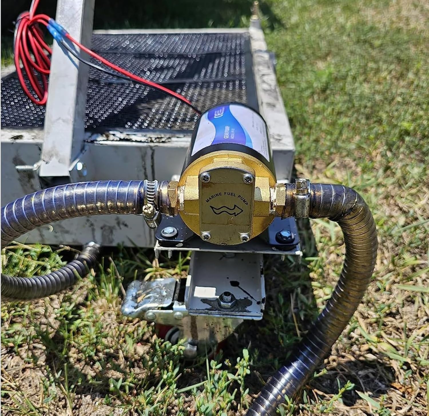 12V Oil Transfer Pump, 3.2GPM Gear Oil Pump, Lubricant Diesel Engine Scavenge Oil Extractor Pump, Electric Portable Oil Suction Pump Self Priming for Marine Machinery Oil Change