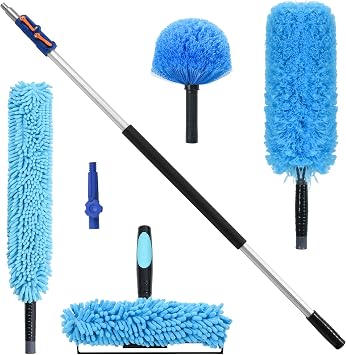 20 Foot High Reach Duster Kit with 5-12FT Extension Pole