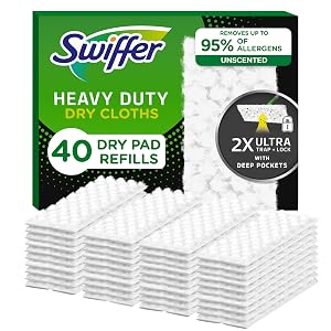 Swiffer Sweeper Heavy Duty Mop Pad Refills for Floor Mopping and Cleaning All Purpose Multi Surface Floor Cleaning