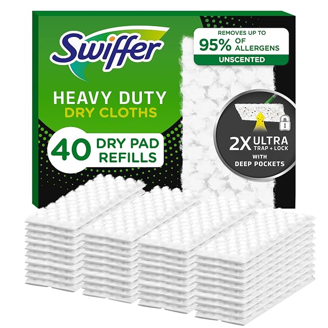 Swiffer Sweeper Heavy Duty Mop Pad Refills for Floor Mopping and Cleaning All Purpose Multi Surface Floor Cleaning