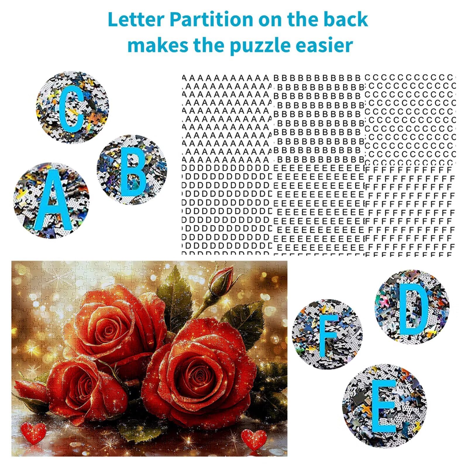 Puzzle 3000 elementów różowe puzzle dla dorosłych miłość 122 x 81 cm unikalne rzemiosło klasyczne drewniane układanka 3D do rodzinnych gier aktywnych, układanka do samodzielnego wykonania nawet do