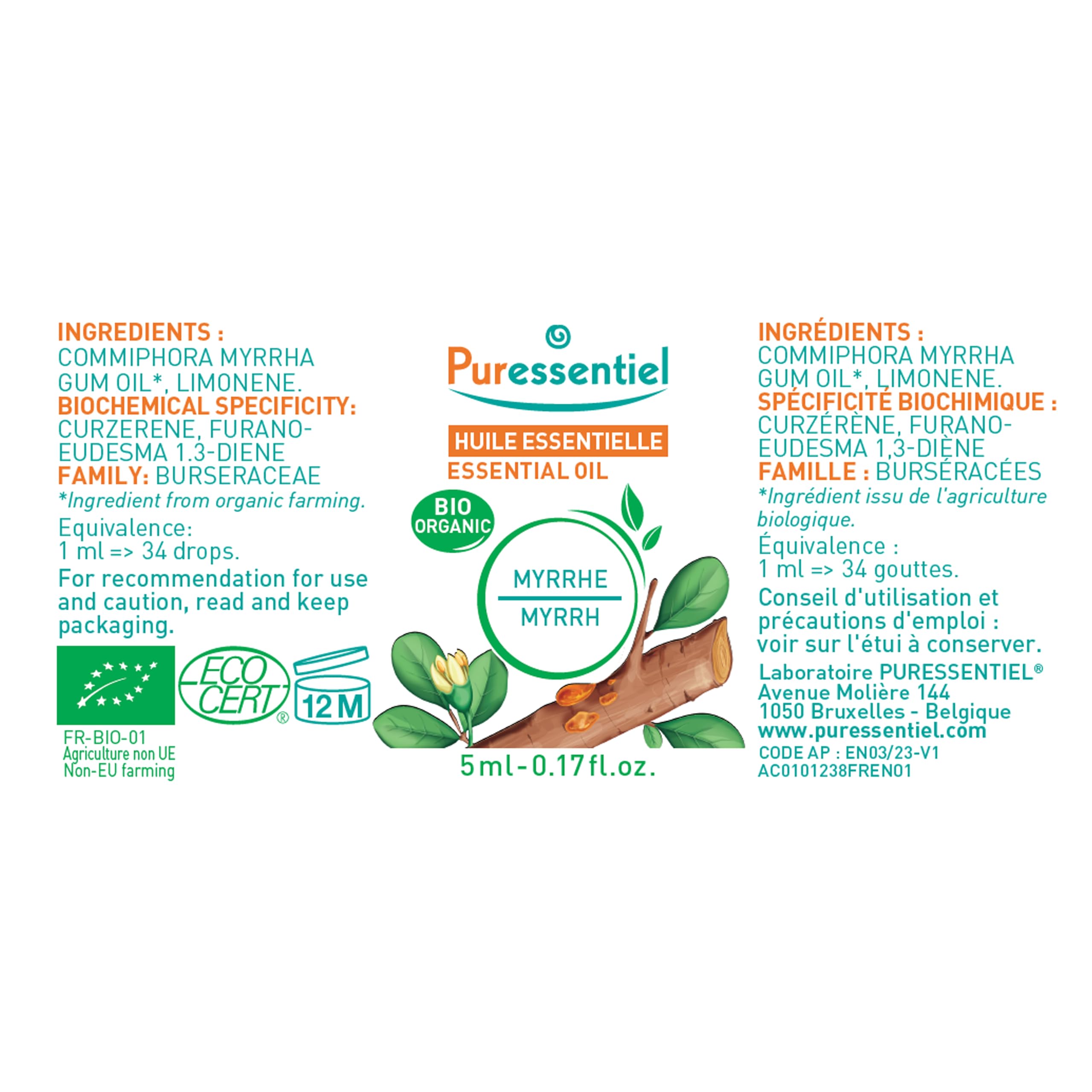 Puressentiel Oli essenziali Timo biologico 5ml