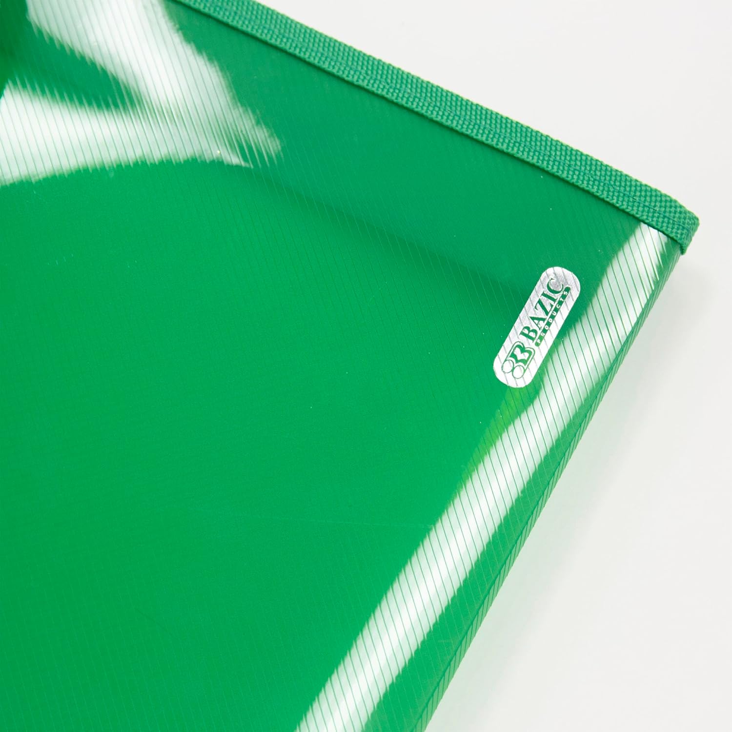 BAZIC Products Plastic File Folder, Legal Size File Folders V-Flap, Home Office School Supplies, Portable Paper Organizer for Receipts Bills Documents, 24-Pack