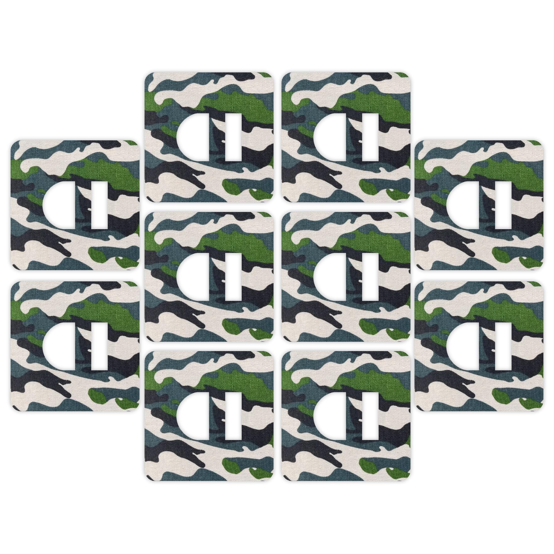 RockaDex Omnipod overtape adhesive patch, extra secure & water resistant. (Green camo)