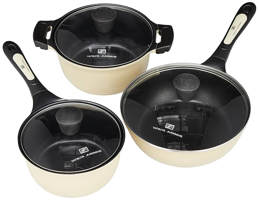 新品TATSUYA KAWAGOE キッチンツール5点　セット　フライパン　鍋 新品TATSUYA KAWAGOE キッチンツール5点 セット フライパン 鍋