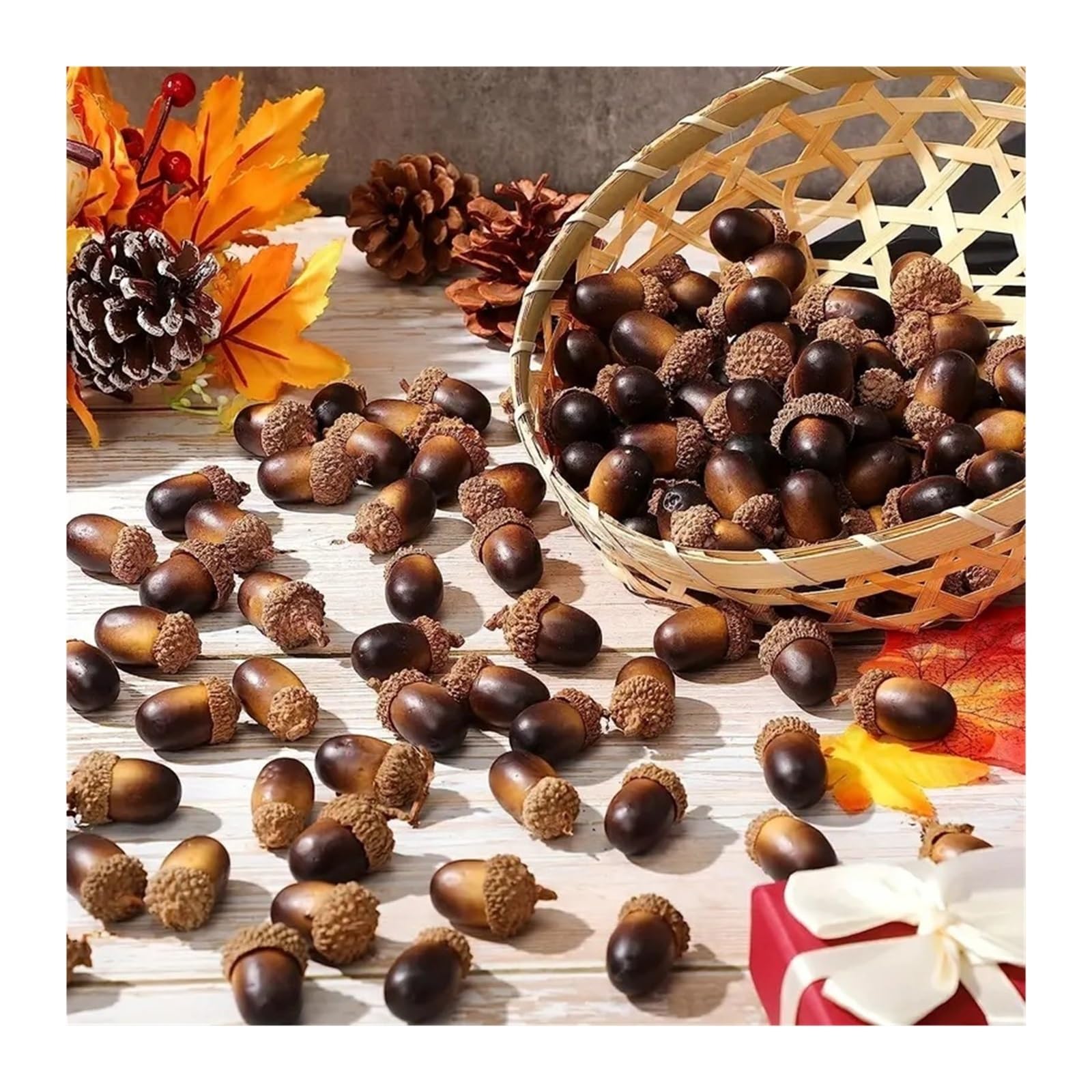 Décorations De Noël En Bois - 3 Pommes De Pin En Relief