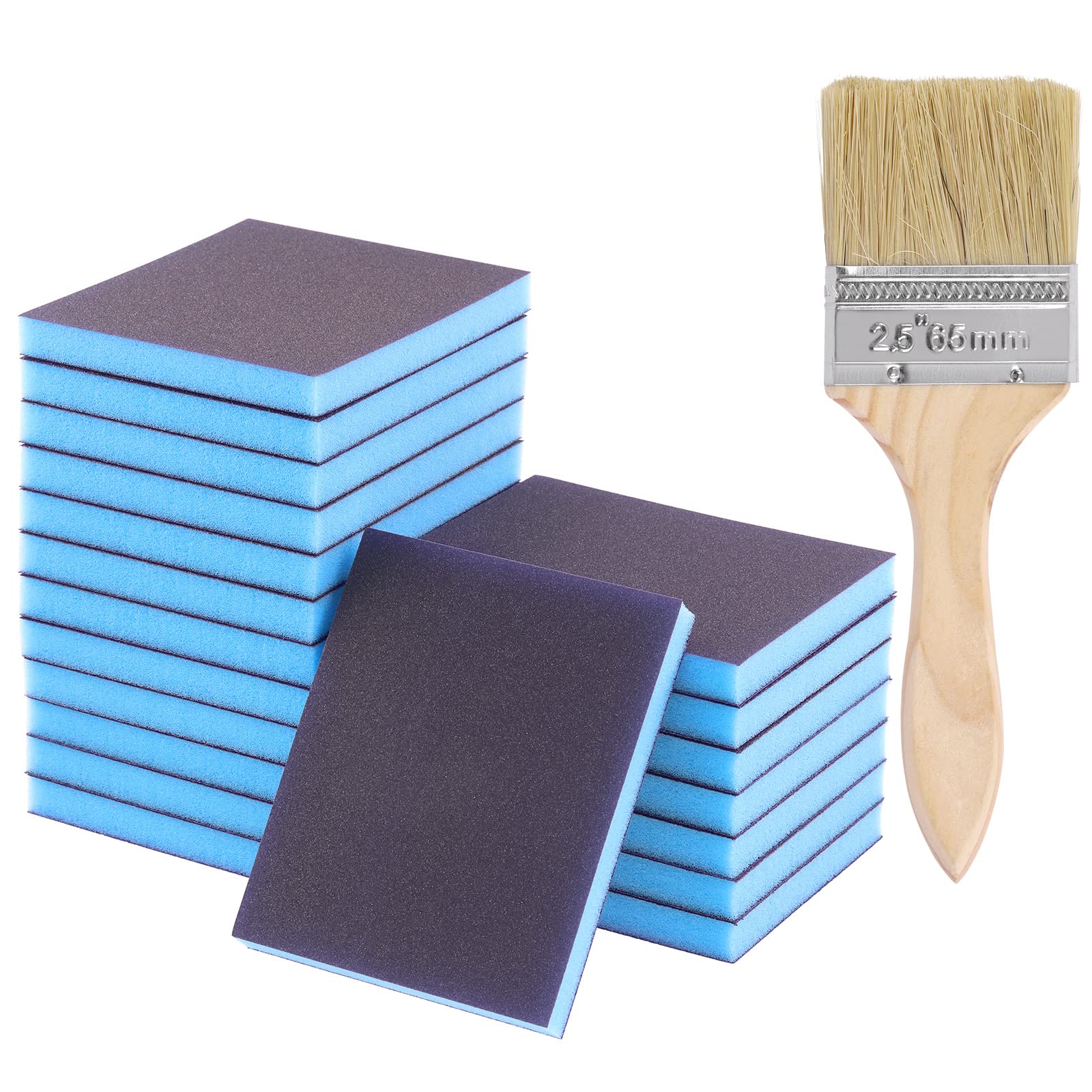 Spugne Abrasive 20 Pezzi - Grana 800, Lavabili, Per Legno, Metallo E Plastica - Foto 2