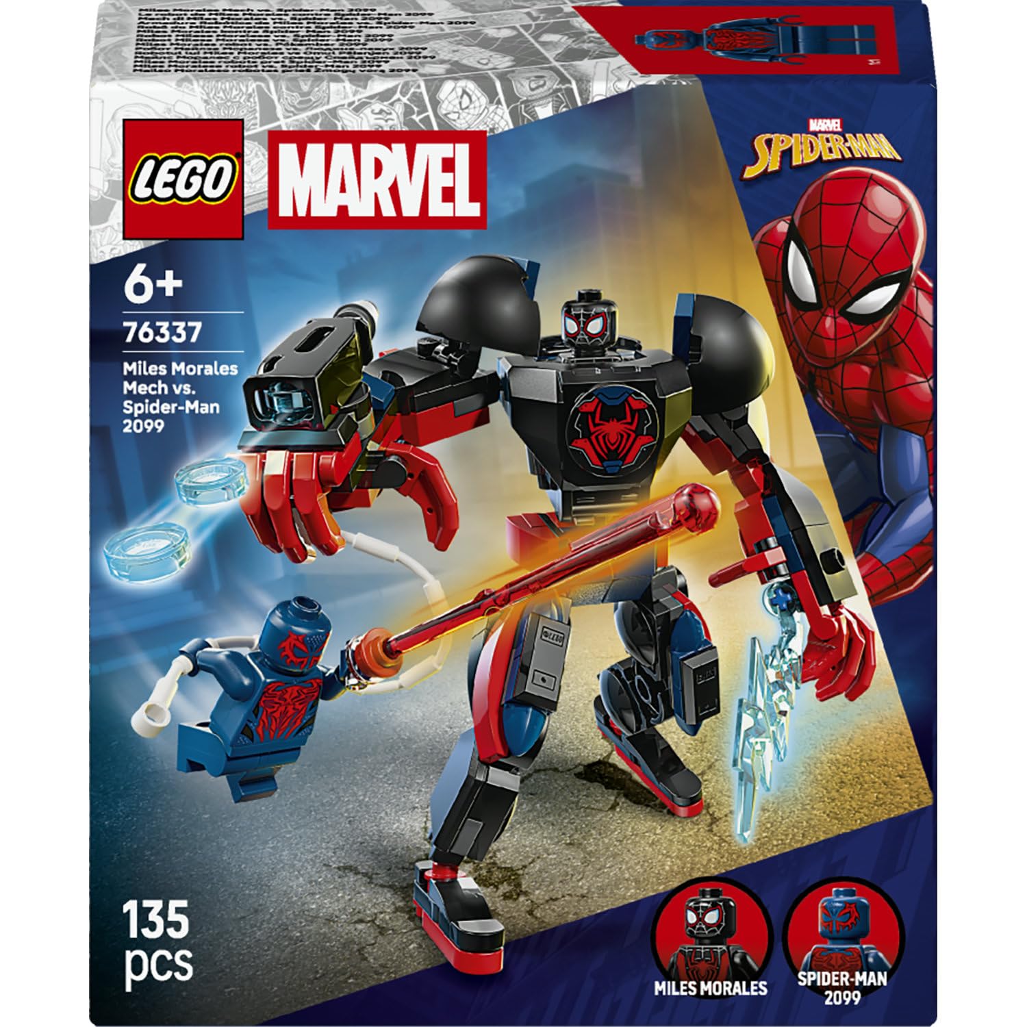 LEGO Marvel Miles Morales Robotu, Örümcek Adam 2099’a Karşı 76337