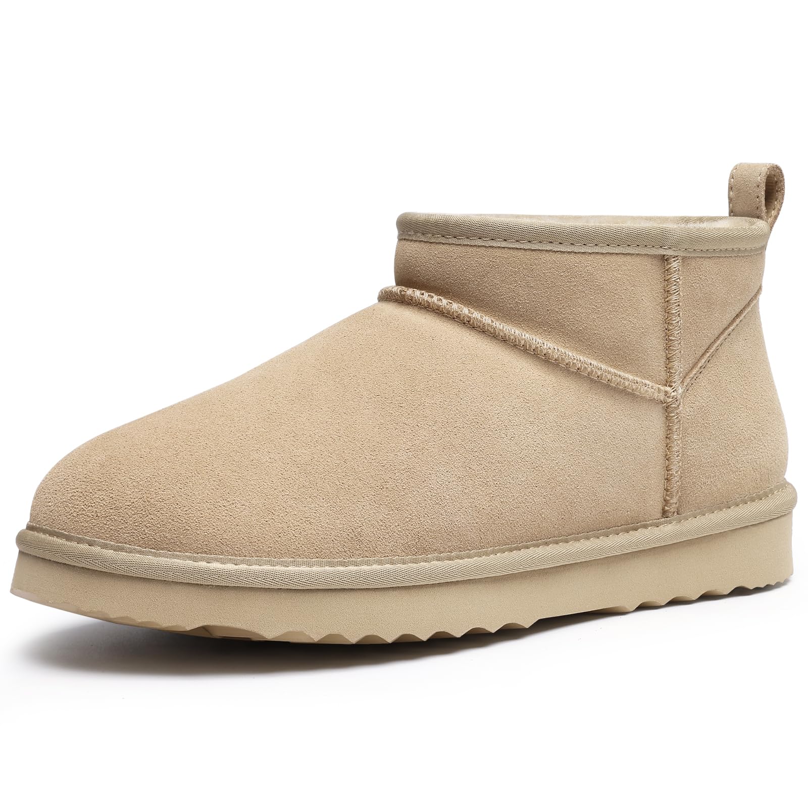 bebealy Suede Mini Boots for Women Winter Fuzzy Snow Boots Short