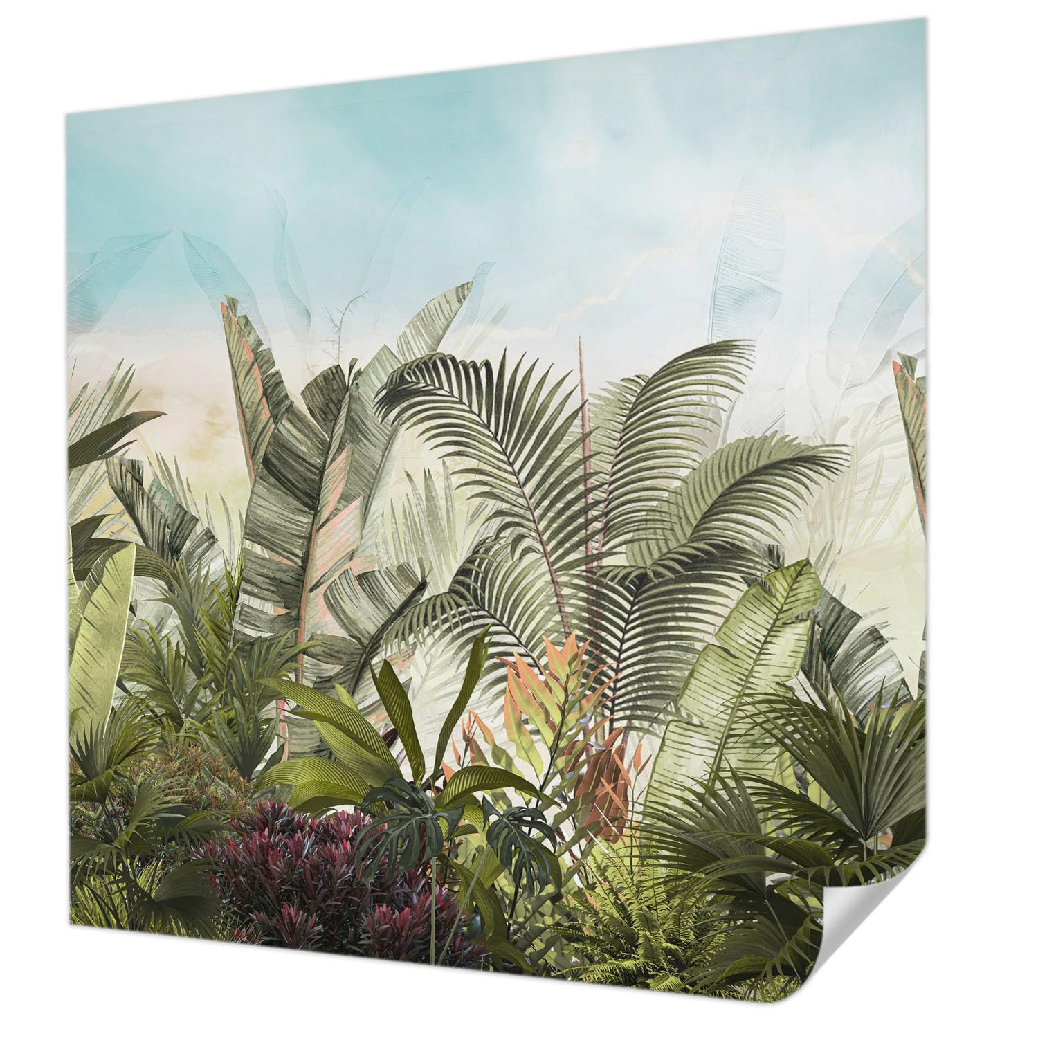Décor mural de haute qualité 250x250 cm au design panoramique exotique