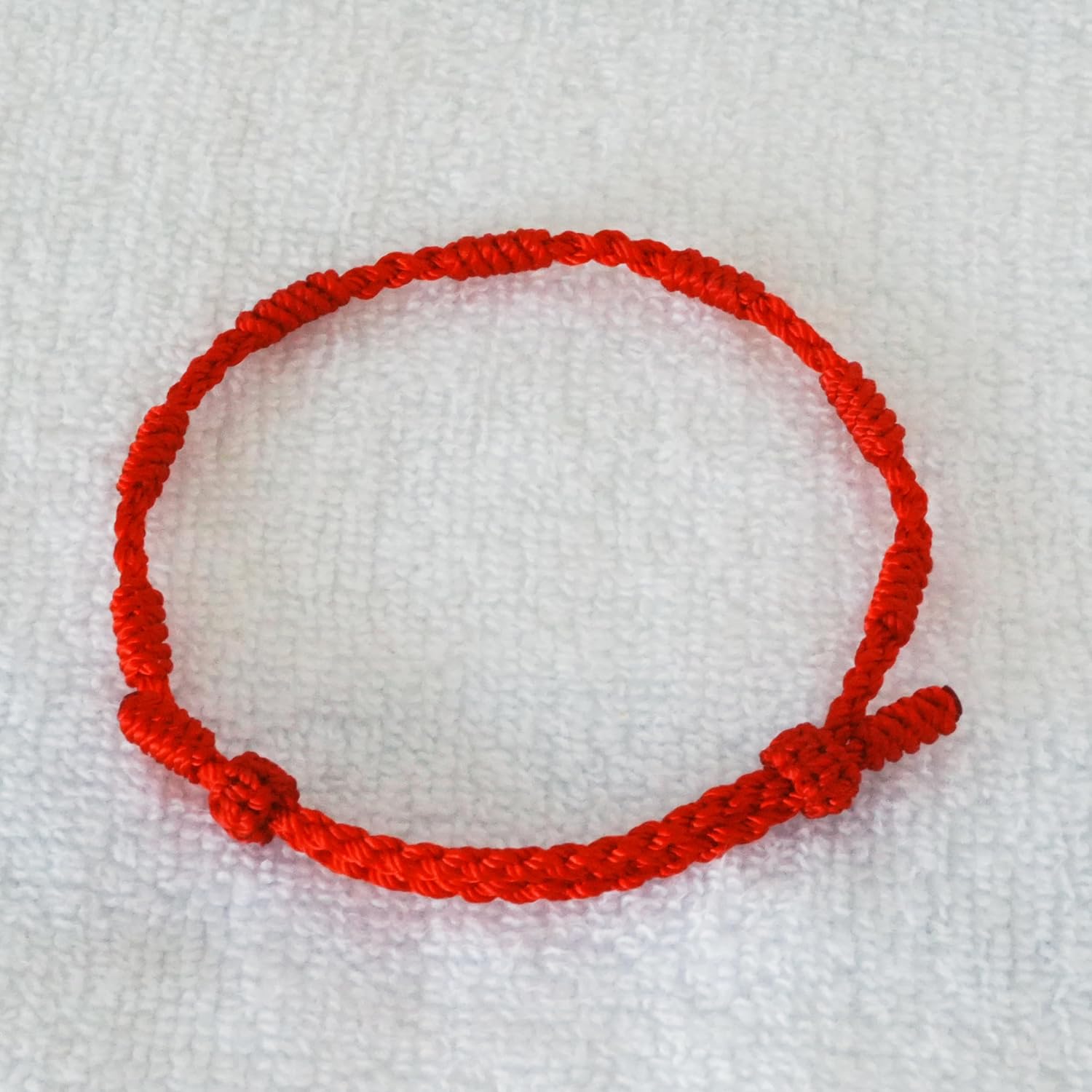 2PCS Kabbalah Red String Bracelet, 7 Knot of Protection Bracelet for Women and Men, Good Luck Handmade Buddhist Vajra Knot Protection Bracelet for Family and Friends, Double Adjustable Buckles - Image 2