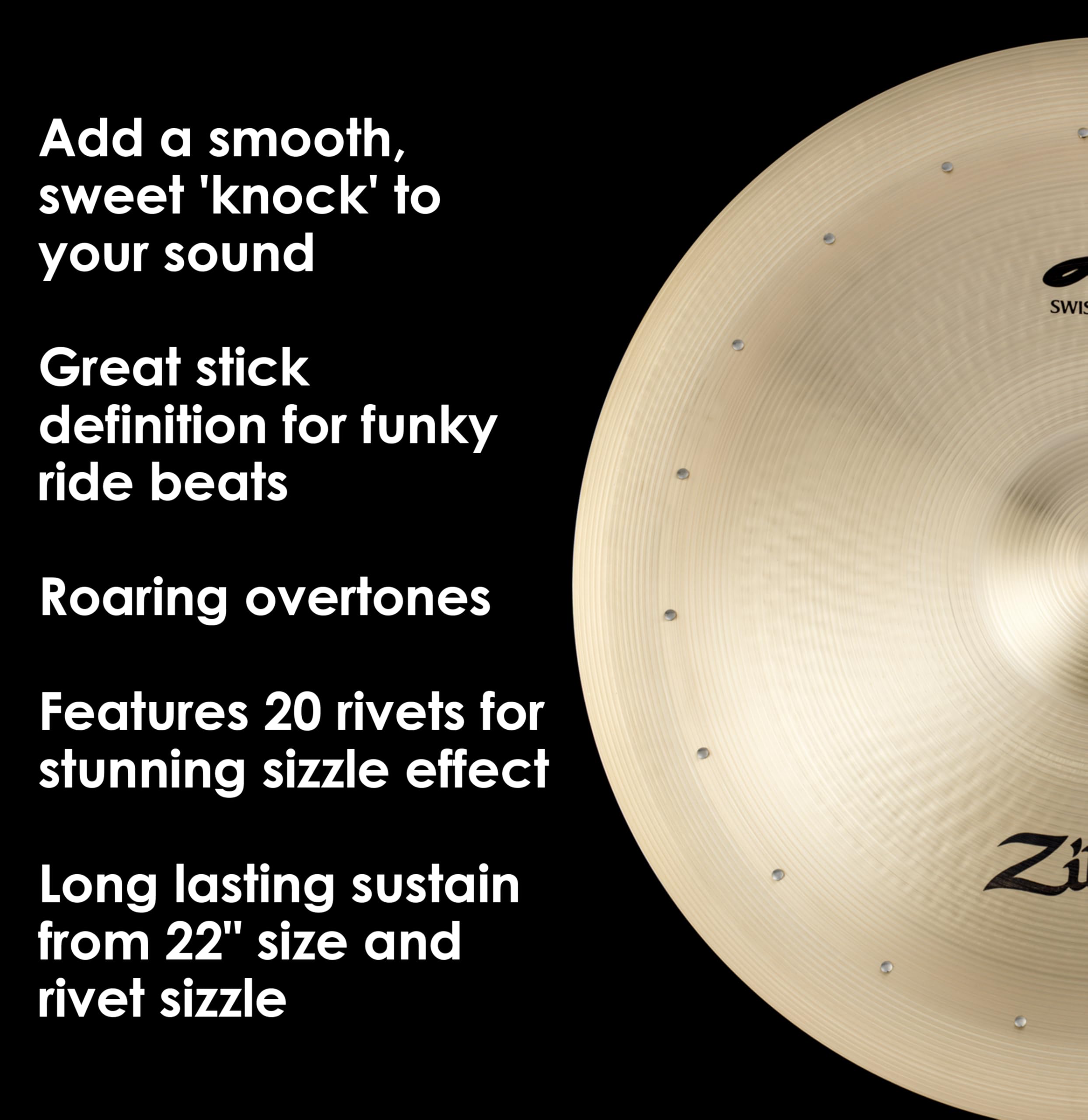 zildjian A swish knocker 22’56cm Zildjian A Series 22-Inch Swish Knocker Cymbal with 20