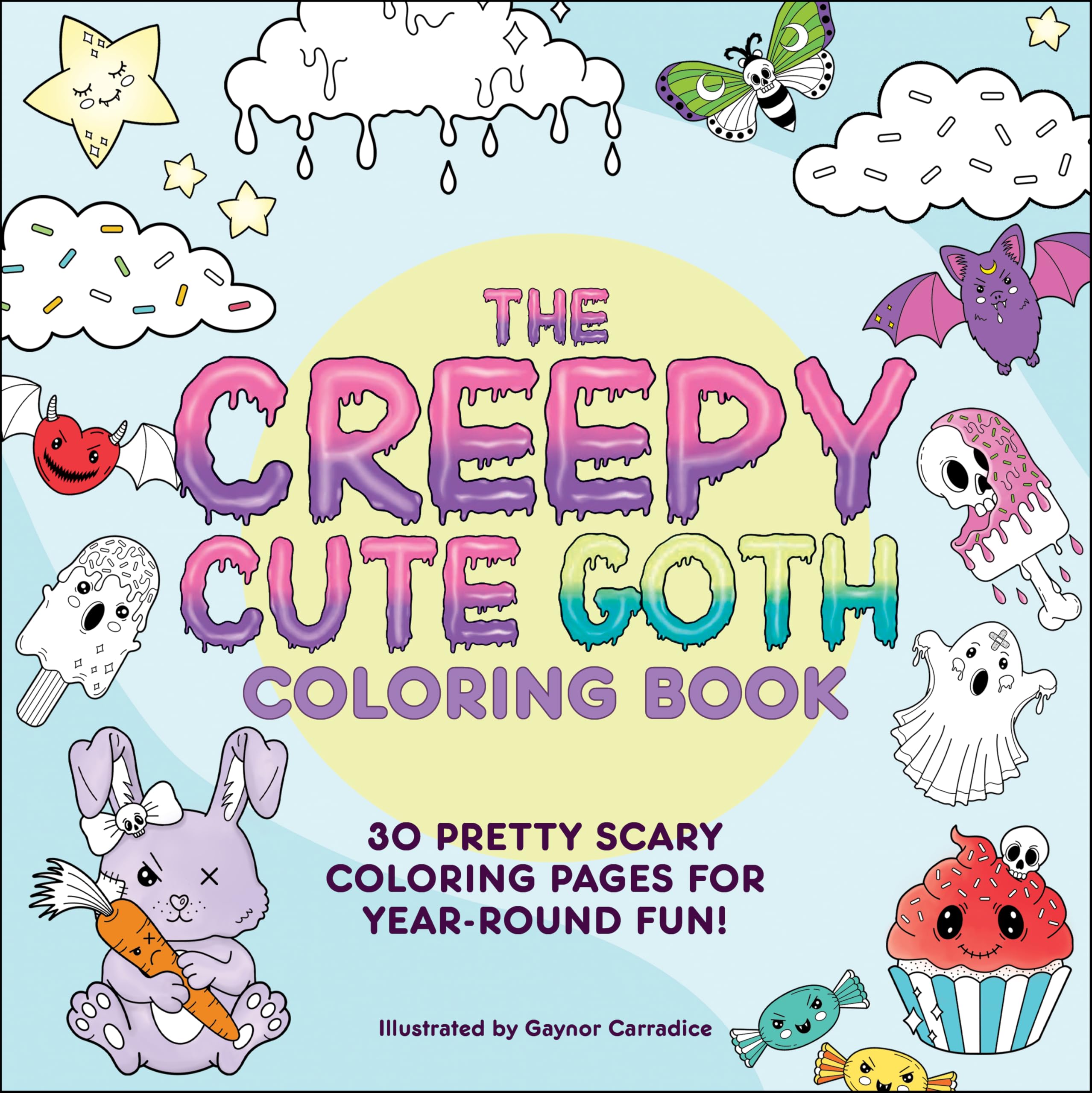 The Creepy Cute Goth Coloring Book by Gaynor Carradice - 9781507221662